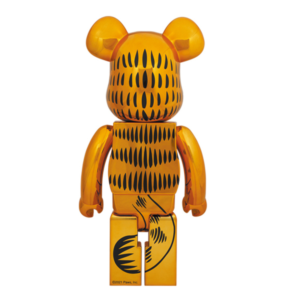 Дизайнерские игрушки BE@RBRICK GARFIELD GOLD CHROME Ver 100%400%1000% 7cm/28cm/70cm, 1644141-640670796
