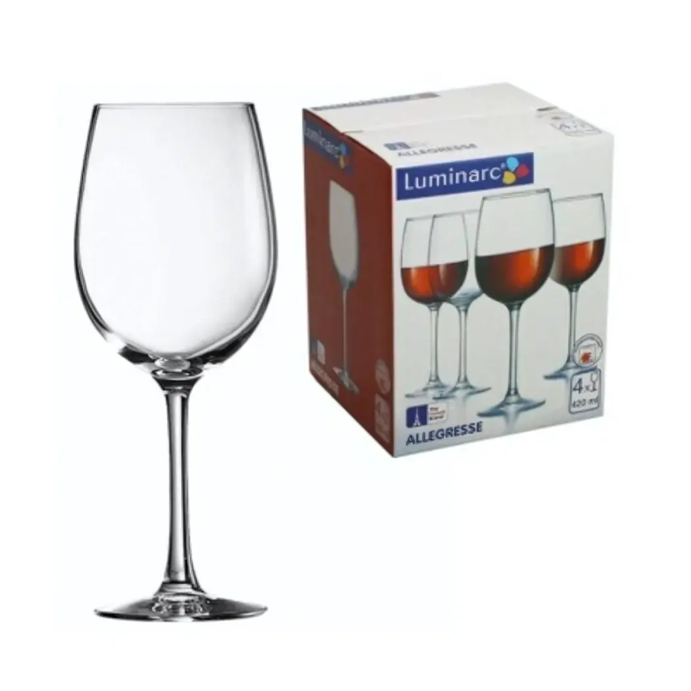 Набор фужеров для вина 4шт 420мл «Аллегресс» J8166