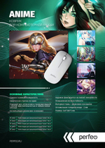 Perfeo Коврик для компьютерной мыши "Anime", Рис.10 (240*200*2 мм), ткань+резиновое основание