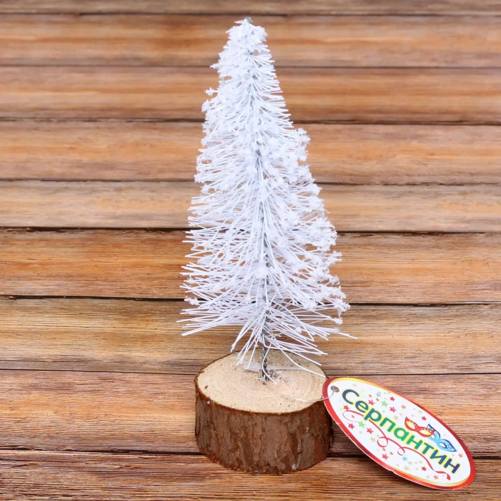 Ёлка декоративная «Зимние морозы» 17 см, белый