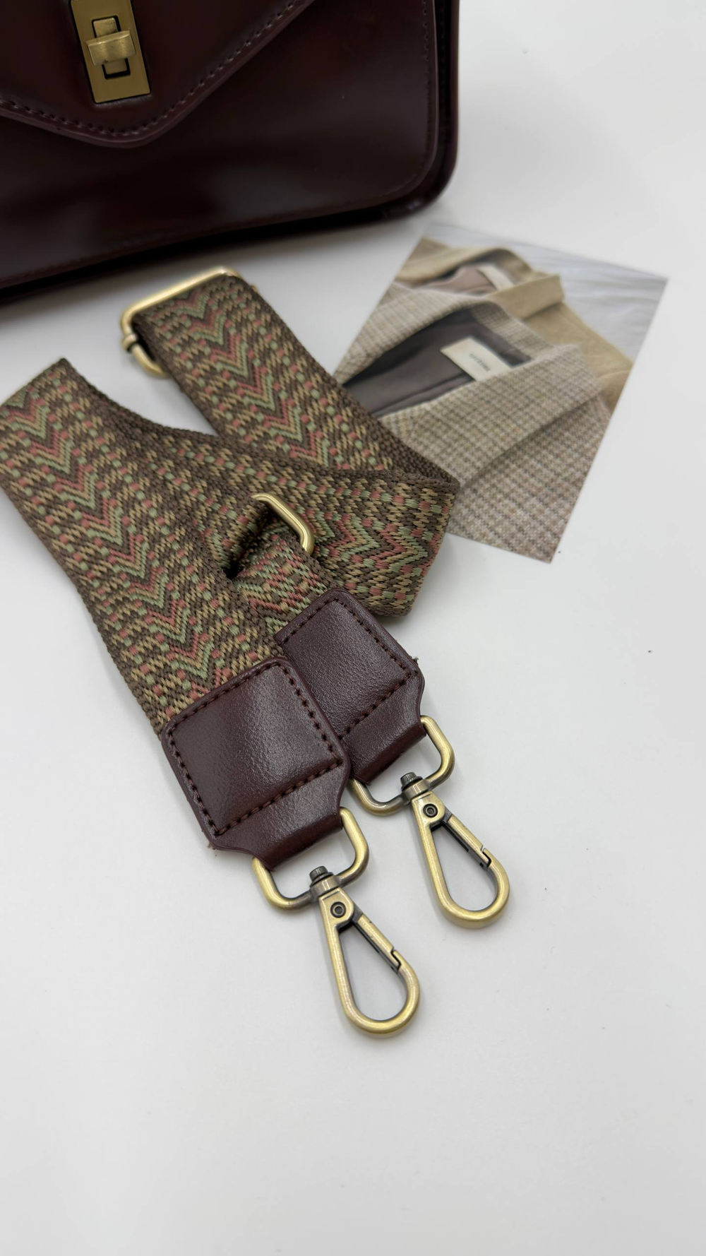 Сумка женская натуральная кожа артикул 066-3 цвет "коричнево-бордовый"