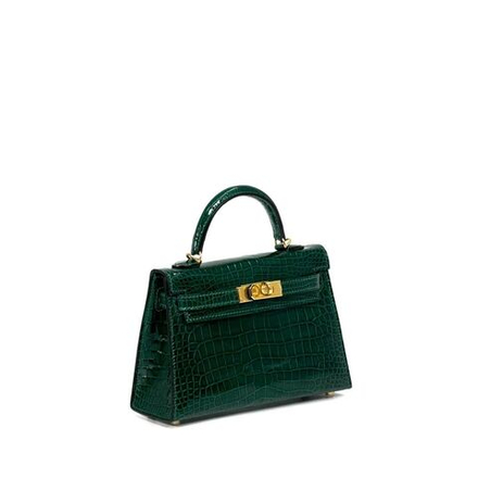 Сумка Hermes из кожи крокодила 20 см