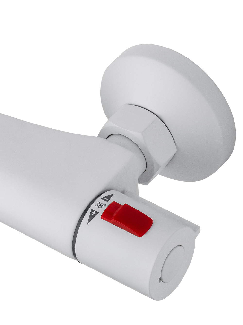 Смеситель для душа с термостатом WONZON & WOGHAND INN 5, Белый матовый (WW-B2005-A-MW)