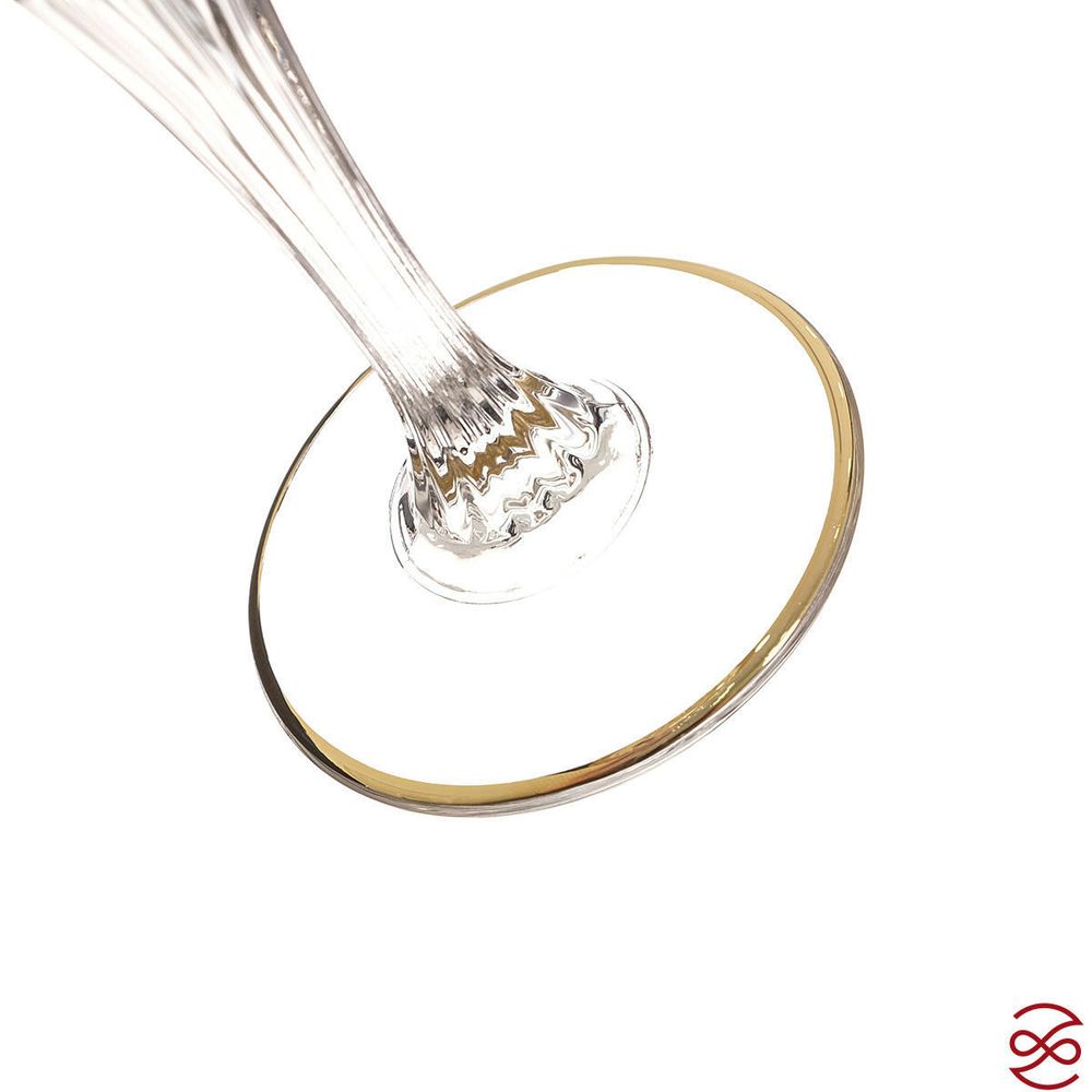 Набор бокалов для вина AS Crystal Timeless золотая полоса 230 мл (6 шт)