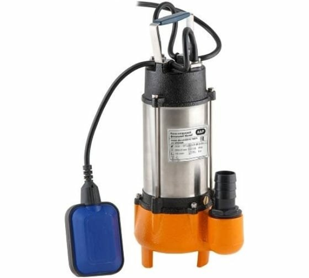 Погружной насос фекальный A&P Marvel 800 FE 250/10, 370 Вт, 12000 л/ч, 10,2 м