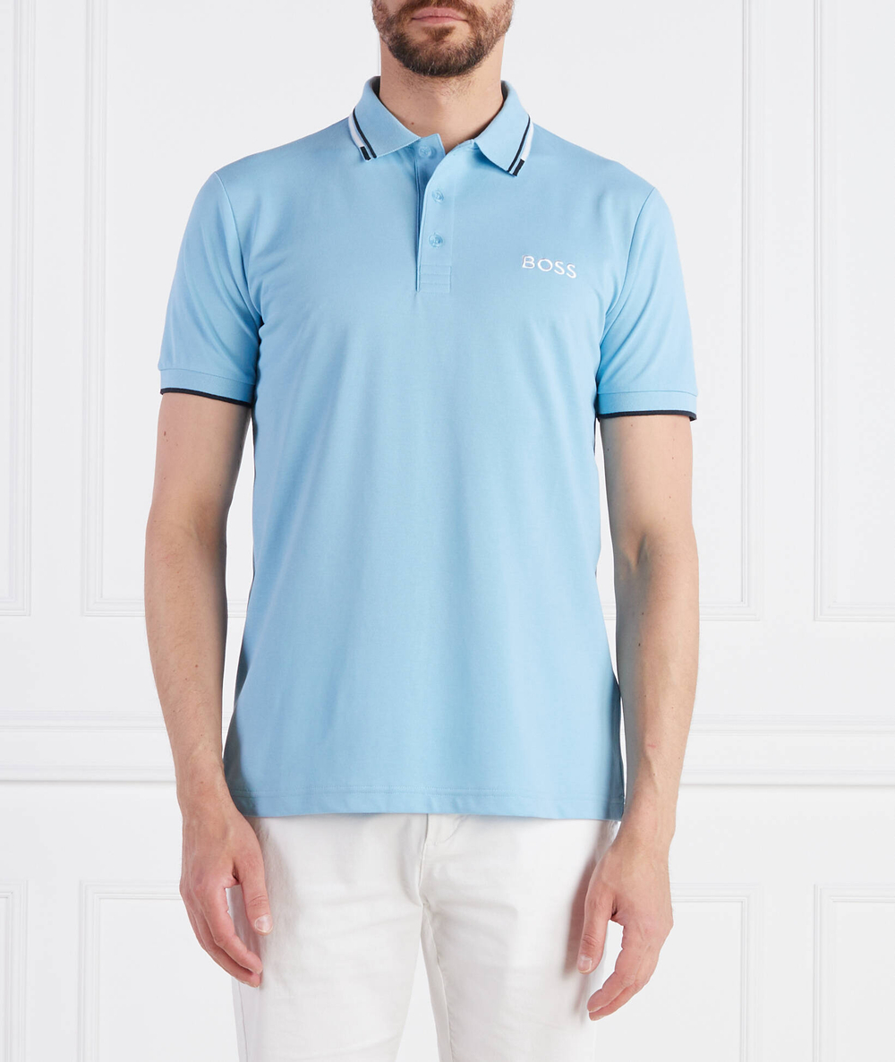 Футболка Поло Paddy Pro BOSS GREEN - голубой(50469094)