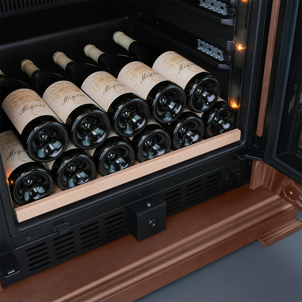 Винный шкаф двухзонный Meyvel MV77PRO-KBT2 (Итальянский орех)