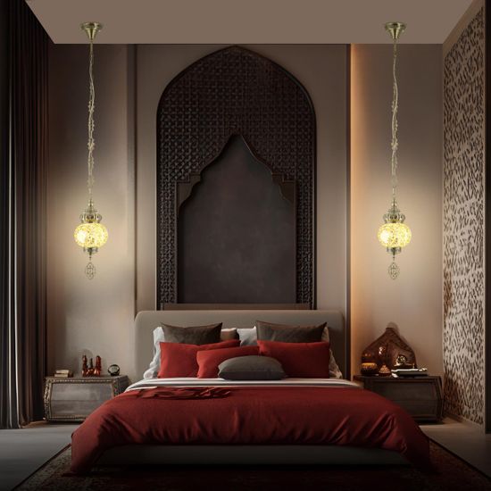 CL419115 Каир Мозаика Янтарь Подвес