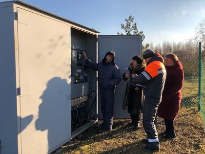 На подстанции в «Романовском Парке» заменили счетчик учета электроэнергии