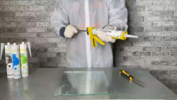 Герметик силиконовый санитарный KRONbuild прозрачный 280 мл