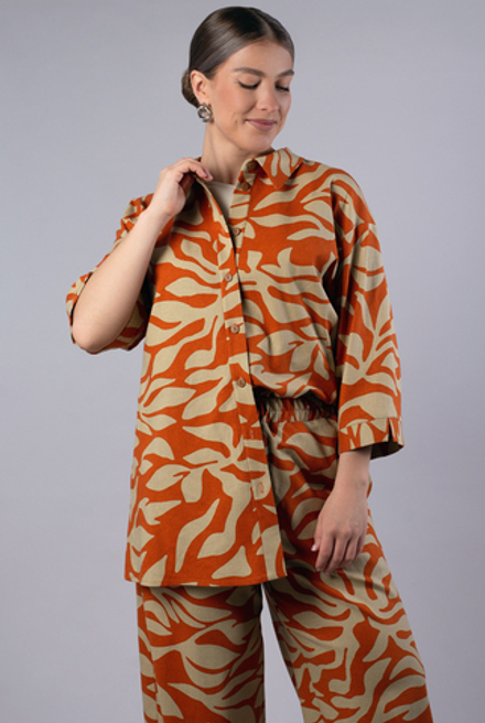 Блузка женская 4322ВП, Абстракция #363Аба094322ВП