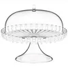 Подставка для торта на ножке с крышкой dolcevita, D31 см, перламутровая