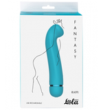 Вибратор перезаряжаемый Fantasy Raffi силикон голубой 16,8 см