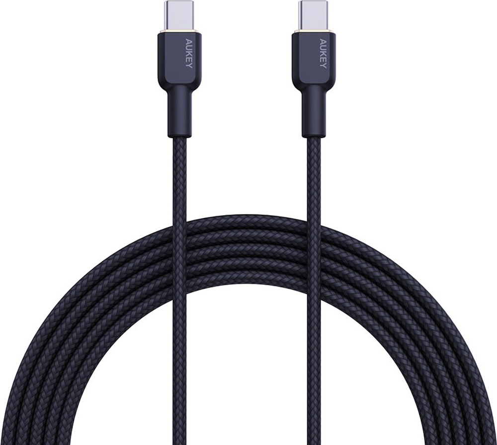 Кабель Aukey USB TypeC (M) черный