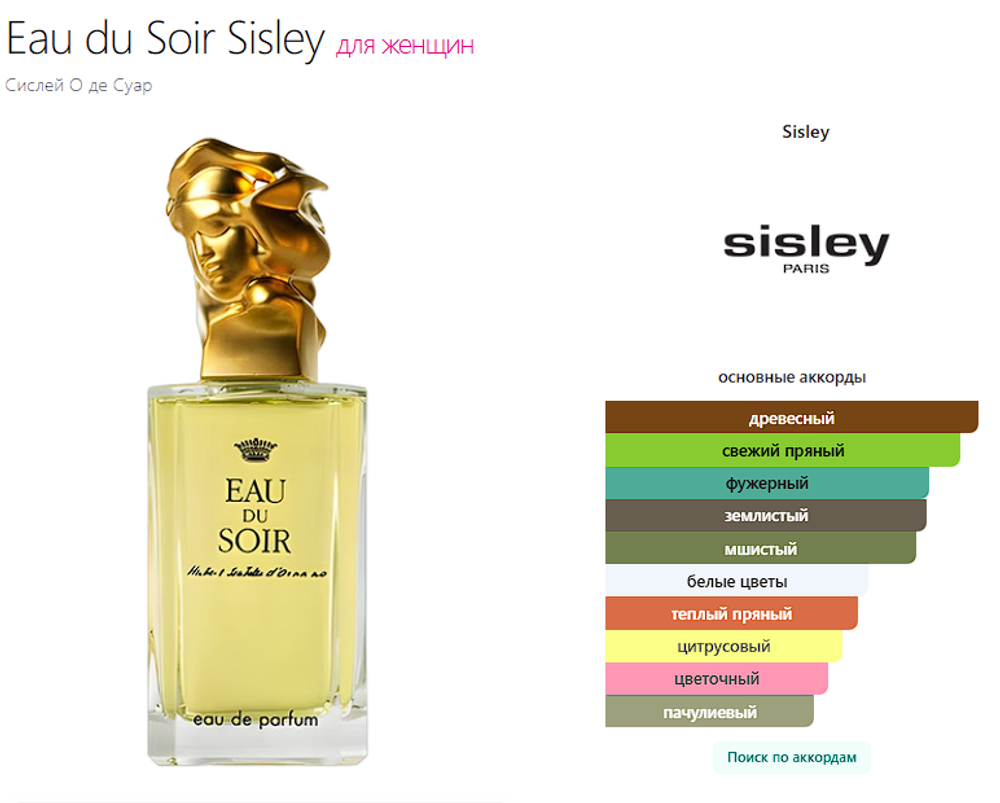 Eau du Soir Sisley 100ml (duty free парфюмерия)