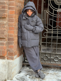 Пуховик COLD SEASON, асфальт I