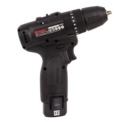 Дрель аккумуляторная KRESS KU362.2 12V 2Ачx2 ЗУ сумка