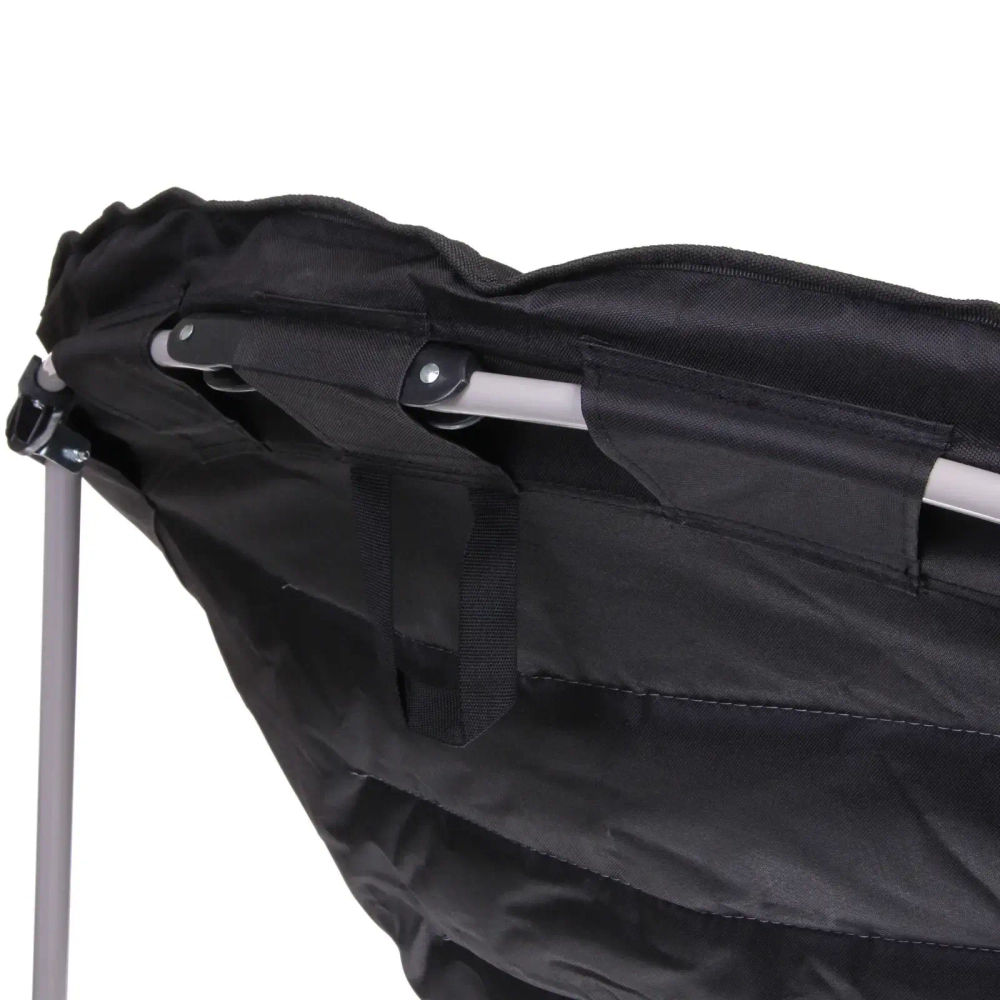 Кресло складное до 120 кг, 98*90*70 см, чёрный, ТуристМастер