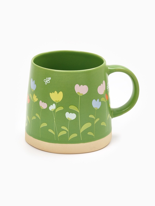 Кружка керамическая «Полевые цветы», 360 мл, ручная работа