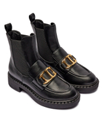 Кожаные челси TWINSET - черный(242TCP032)