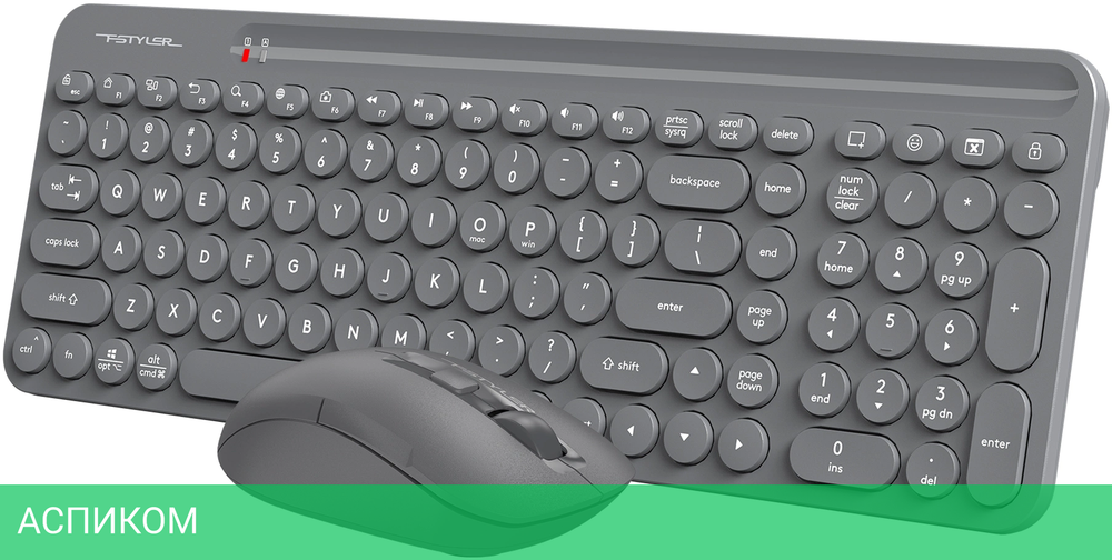 Набор периферии A4Tech Fstyler Air2 серый (FG3300)