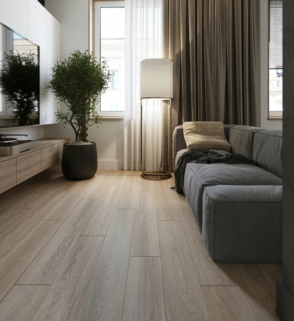 Каменный SPC ламинат AlixFloor Natural Line Дуб ирландский темный