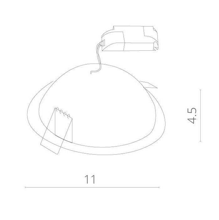 Встраиваемый светильник Arte Lamp A3807PL-1WH