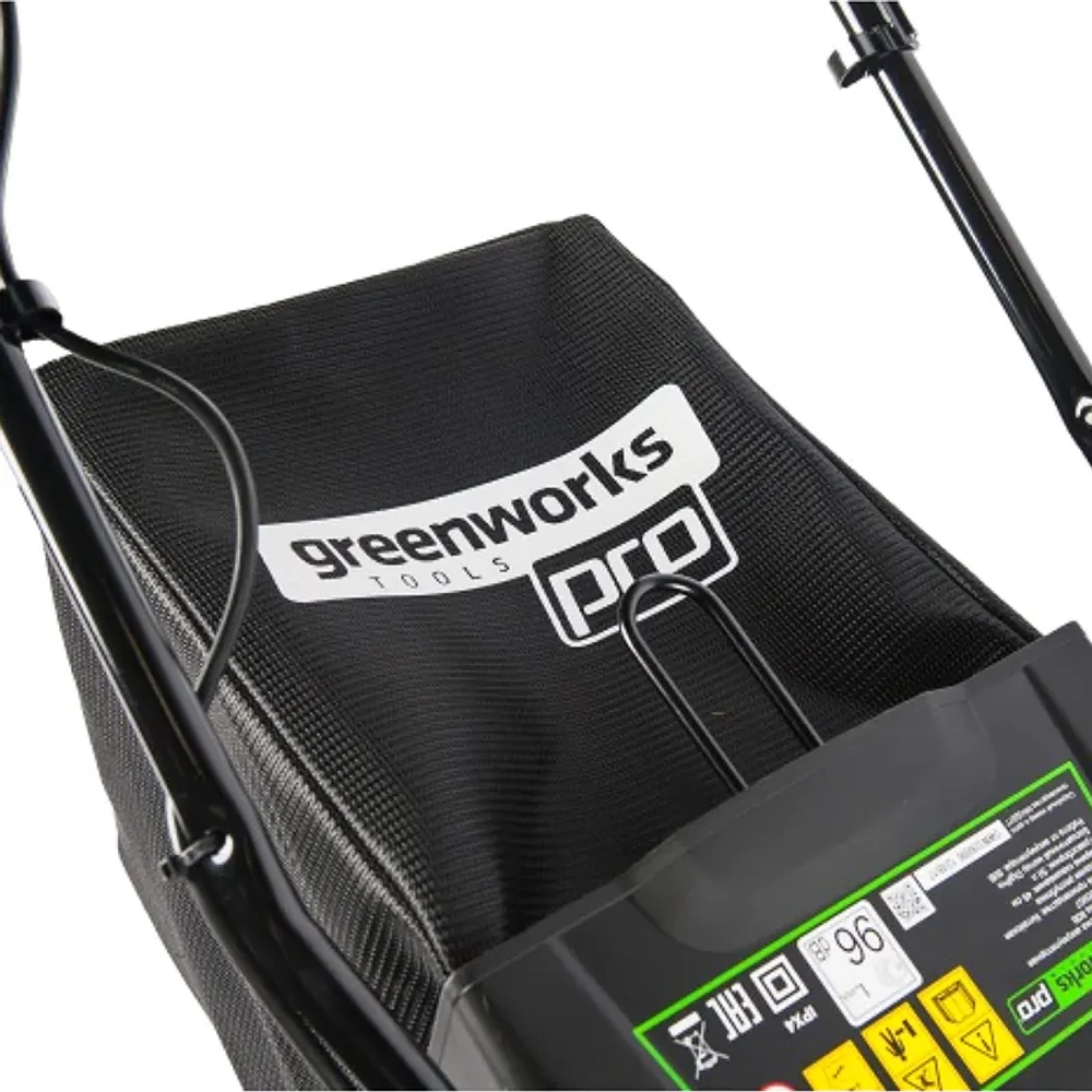 Аккумуляторная газонокосилка Greenworks GD80LM46K4 80V 80В (1 x 4 Ач, ЗУ) нож 46 см, 2500907UB