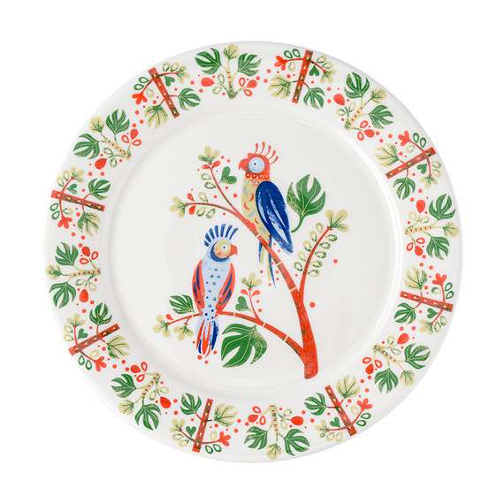 Набор тарелок parrot из коллекции birds of paradise в подарочной упаковке, D21 см, 2 шт.