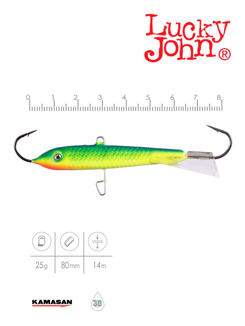 Балансир LUCKY JOHN Classic №8, цвет 29, арт. 81800-29