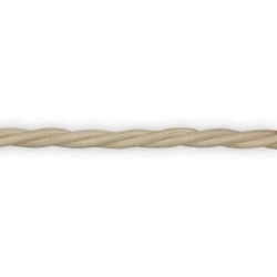 Ретро провод, витой кабель 10 метров 3x2.5 Retrika, слоновая кость, RP-32506-10