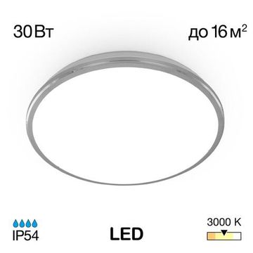 CL702301W Луна Хром LED Св-к Наст.-Потол