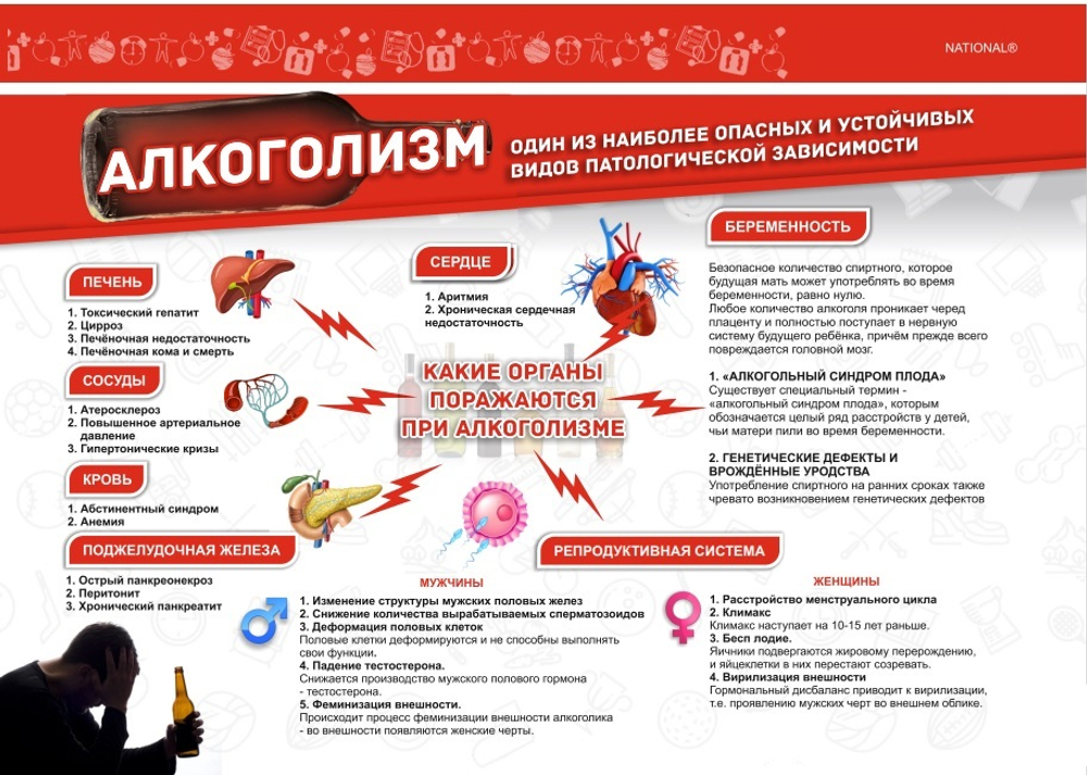 Плакат ЗОЖ. Профилактика алкоголизма