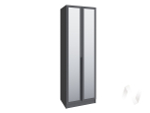 Шкаф Мадрид 0;75 с зеркалом (графит серый)