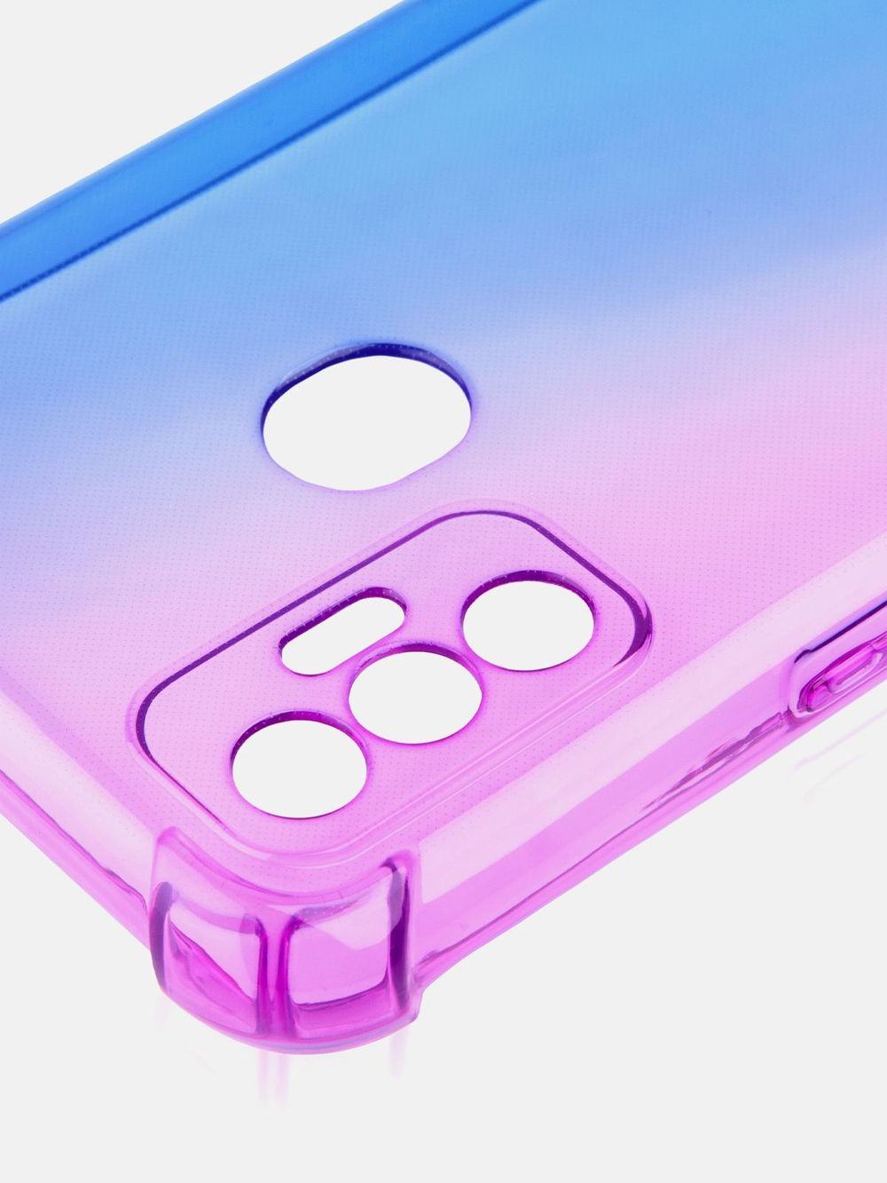 Чехол ROSCO для Tecno Spark 7 оптом (арт. TCN-S7-HARD-TPU-VIOLET-BLUE)