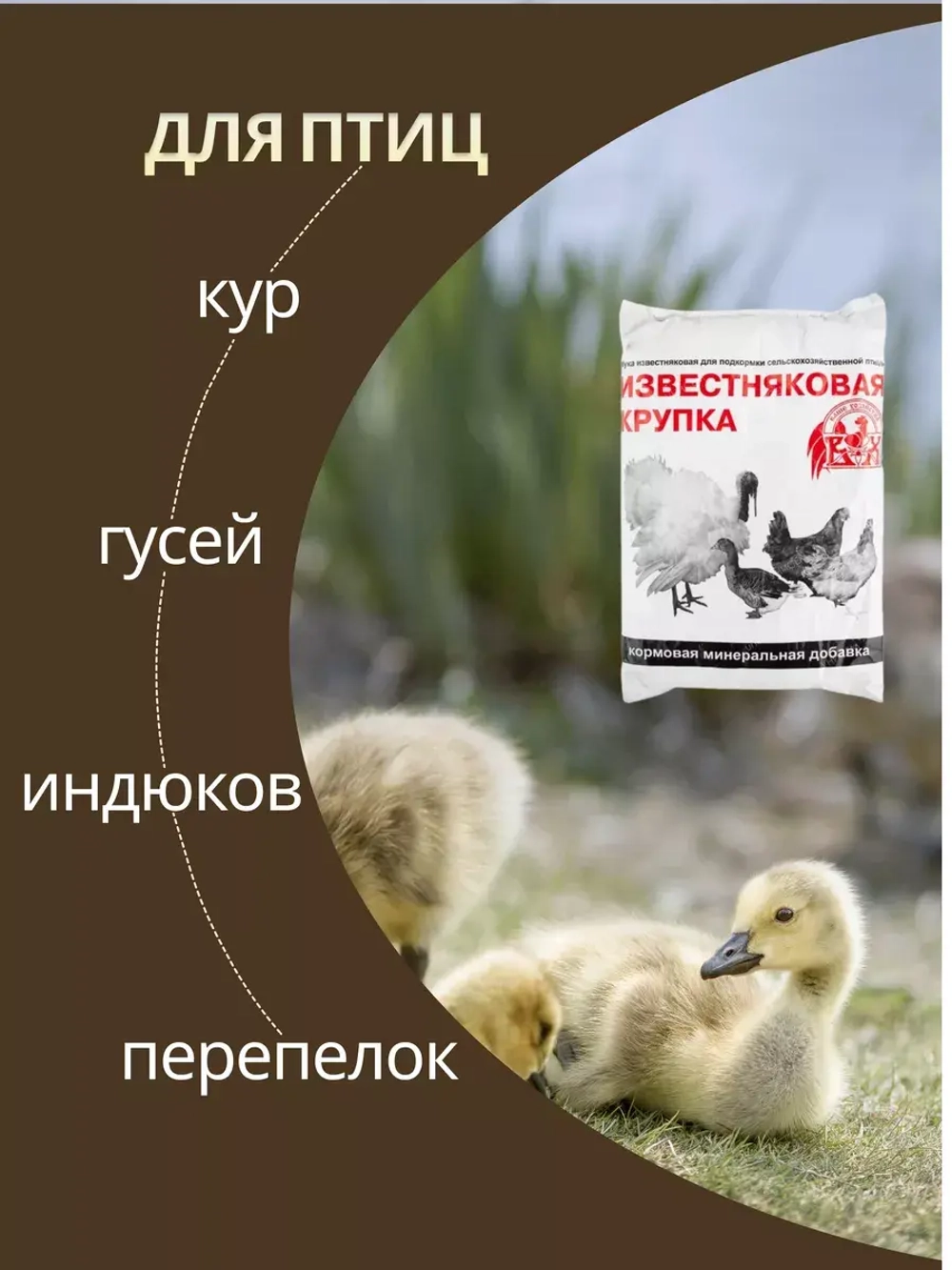 Известняковая крупка для птицы 1кг *5шт