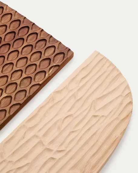 Trivax Стеновая панель из 3 частей из древесины акации