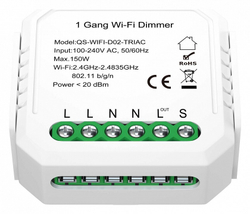 Wi-Fi реле одноканальное диммируемое ST-Luce ST9000.500.01CDIM