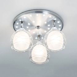 Citilux Самба CL158132 Люстра с поворотными плафонами Алюминий Хром