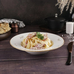 Тарелка глубокая d=23 см, фарфор "NOBLE" серия "Grace"