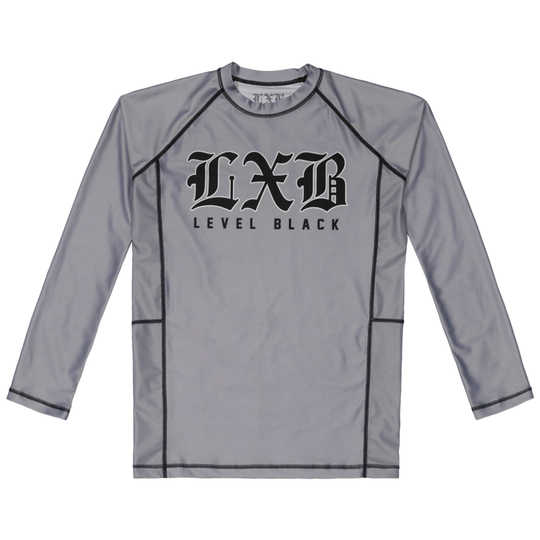 Рашгард Level x Black STEEL GRAY - Длинный рукав