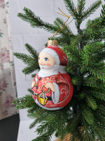 Игрушка Стеклянная Дед мороз
