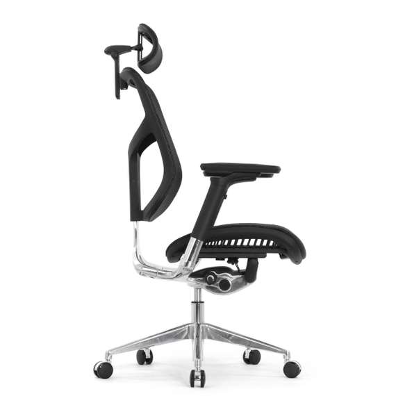 Кресло EXPERT 2 STAR HSTM 01(подлокотник 6D(360), подголовник 5D, сетка черная / каркас черный)