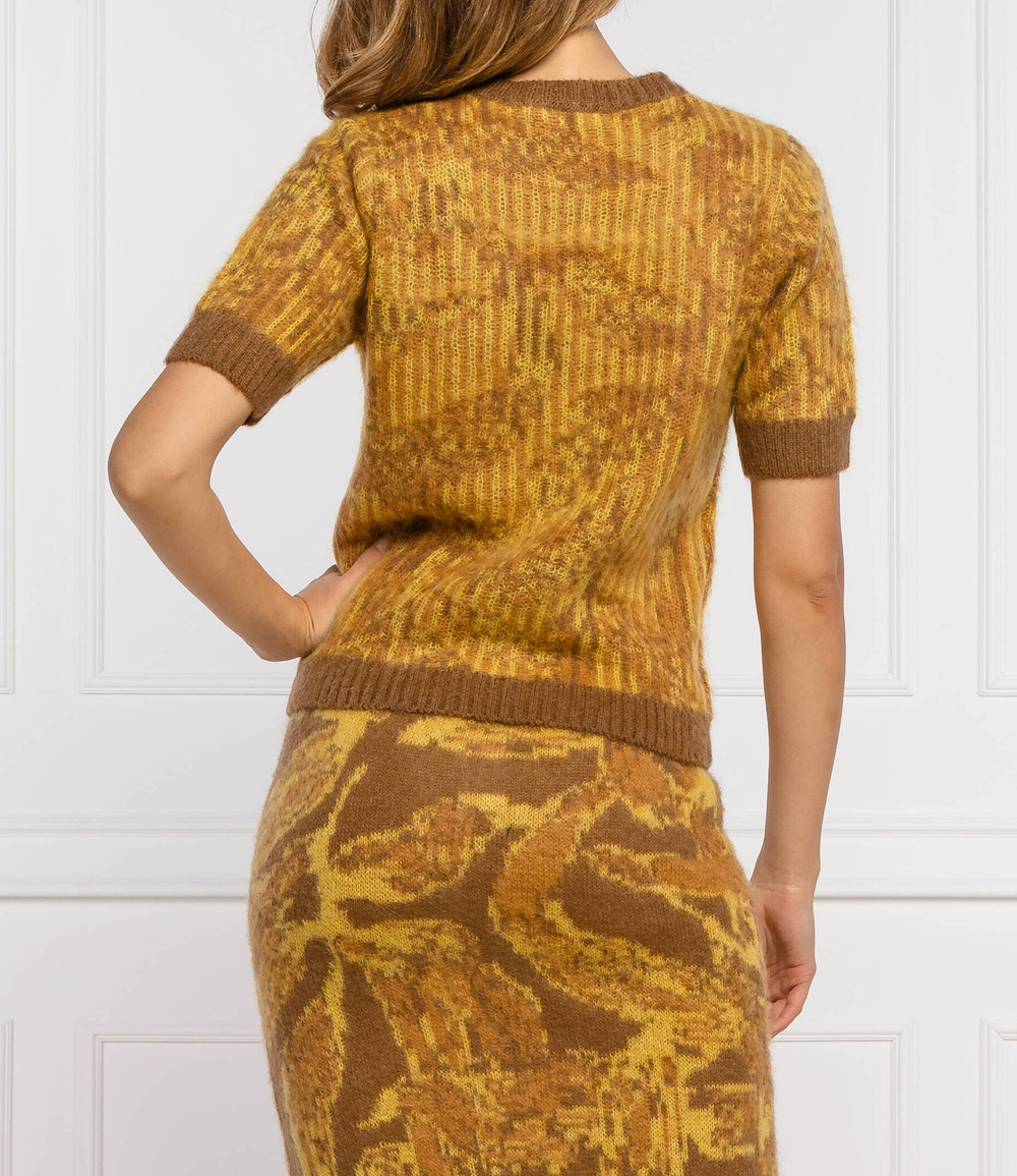 свитер sanmartino Pinko - горчичный(1G16AJ Y77X)