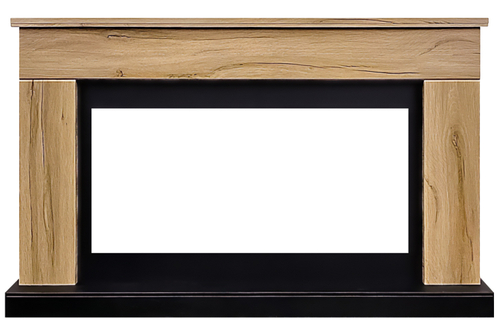 Каминокомплект Bergen (Разборный) - Дуб галифакс (Ширина 1370 мм) с очагом Vision 42 LOG LED
