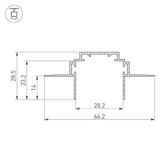 Профиль Arlight Tek-PLS-ZM-2000 026459