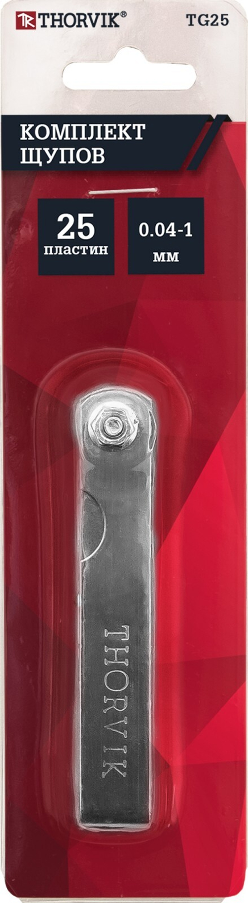 Комплект щупов 25 пластин Thorvik TG25