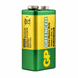 Элементы питания Крона GP 1604G UE1 Greencell