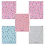 Тетрадь А5 48 л. АЛЬТ скоба, клетка, Soft Touch, фольга, "ЗЕФИРНОЕ НАСТРОЕНИЕ", 7-48-569, 5шт