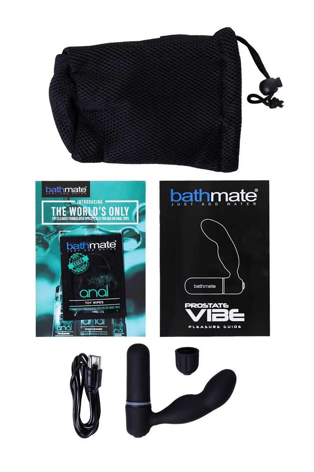 Стимулятор простаты Bathmate Prostate Vibe, 10,5 см, 10 режимов
